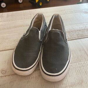 Vans Gray Slip-On Sneakers